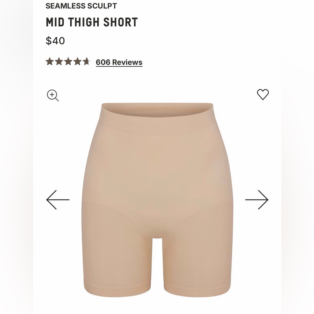 SKIMS SEAMLESS SCULPT MID THIGH SHORT